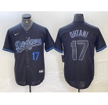 Men's Los Angeles Dodgers #17 Joe Kelly Number Lights Out Black Fashion Stitched Cool Base Nike Jerseys
