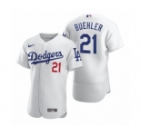 Men's Los Angeles Dodgers #21 Walker Buehler Nike White 2020 Authentic Jersey