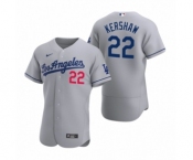 Men's Los Angeles Dodgers #22 Clayton Kershaw Nike Gray Authentic 2020 Road Jersey