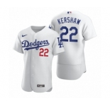 Men's Los Angeles Dodgers #22 Clayton Kershaw Nike White 2020 Authentic Jersey