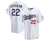 Men's Los Angeles Dodgers #22 Clayton Kershaw Nike White 2026 Gold Collection Stadium Jersey