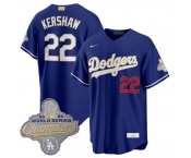 Men's Los Angeles Dodgers #22 Clayton Kershaw Royal 2026 Alternate Gold Collection Stadium Stitched Baseball Jersey