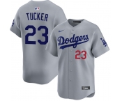 Men's Los Angeles Dodgers #23 Kyle Tucker Gray 2026 Limited Stitched Baseball Jersey