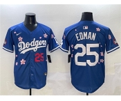 Men's Los Angeles Dodgers #25 Tommy Edman Royal 2025 Tokyo Series Limited Stitched Baseball Jersey