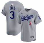 Men's Los Angeles Dodgers #3 Edwin DÃaz Royal Limited Stitched Baseball Jersey