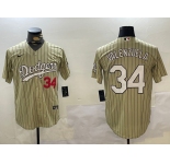 Men's Los Angeles Dodgers #34 Fernando Valenzuela Authentic Collection Stitched MLB Jerseys
