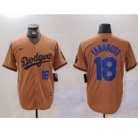 Men's Los Angeles Dodgers #34 Toro Valenzuela Number Olive Cool Base Limited Stitched Jerseys