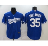 Men's Los Angeles Dodgers #35 Cody Bellinger Replica Royal Blue Cool Base Baseball Jersey