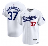 Men's Los Angeles Dodgers #37 Teoscar Hernandez White 2024 Home Limited Stitched Baseball Jersey