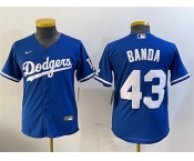 Men's Los Angeles Dodgers #43 Anthony Banda Royal Alternate Limited Stitched Baseball Jersey
