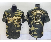 Men's Los Angeles Dodgers #5 Freddie Freeman Camo Flag Stitched Cool Base Nike Jersey