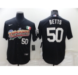 Men's Los Angeles Dodgers #50 Mookie Betts Black Mexico Cool Base Nike Jersey