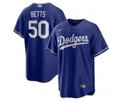Men's Los Angeles Dodgers #50 Mookie Betts Royal Limited Stitched Baseball Jersey
