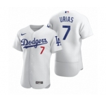Men's Los Angeles Dodgers #7 Julio Urias Nike White 2020 Authentic Jersey