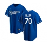 Men's Los Angeles Dodgers #70 Bobby Miller Blue Cool Base Stitched Baseball Jersey