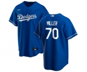 Men's Los Angeles Dodgers #70 Bobby Miller Blue Cool Base Stitched Baseball Jersey