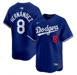 Men's Los Angeles Dodgers #8 Enrique Hernandez Royal Limited Stitched Baseball Jersey