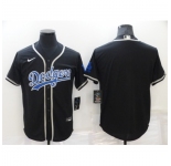 Men's Los Angeles Dodgers Blank Black Home Authentic Team Jersey