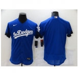 Men's Los Angeles Dodgers Blank Blue Elite City Player Jersey