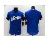 Men's Los Angeles Dodgers Blank Blue Elite City Player Jersey