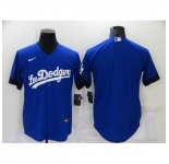 Men's Los Angeles Dodgers Blank Blue Game City Player Jersey