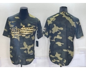 Men's Los Angeles Dodgers Blank Olive Cool Base Stitched Baseball Jersey