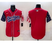 Men's Los Angeles Dodgers Blank Red Limited Stitched Baseball Jersey