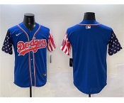 Men's Los Angeles Dodgers Blank Royal Limited Stitched Baseball Jersey