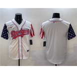 Men's Los Angeles Dodgers Blank White Limited Stitched Baseball Jersey