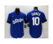 Men's Nike Los Angeles Dodgers #10 Justin Turner White Elite City Player Jersey
