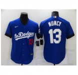 Men's Nike Los Angeles Dodgers #13 Max Muncy Blue Game City Player Jersey