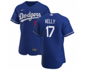 Men's Nike Los Angeles Dodgers #17 Joe Kelly Royal Alternate 2020 Authentic Player Baseball Jersey