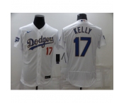 Men's Nike Los Angeles Dodgers #17 Joe Kelly White Gold Elite Jersey