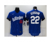 Men's Nike Los Angeles Dodgers #22 Clayton Kershaw Blue Elite City Player Jersey