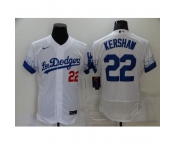 Men's Nike Los Angeles Dodgers #22 Clayton Kershaw White Elite City Player Jersey