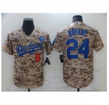 Men's Nike Los Angeles Dodgers #24 Kobe Bryant Authentic Camo Realtree Collection Jersey