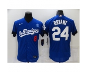 Men's Nike Los Angeles Dodgers #24 Kobe Bryant Blue Elite City Player Jersey
