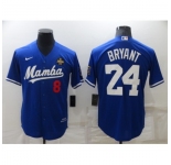 Men's Nike Los Angeles Dodgers #24 Kobe Bryant Blue Stitched Baseball Jersey