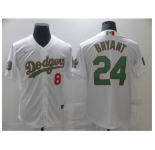Men's Nike Los Angeles Dodgers #24 Kobe Bryant White Authentic Jersey