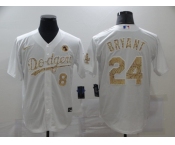 Men's Nike Los Angeles Dodgers #24 Kobe Bryant White Fashion Edition Baseball Jersey