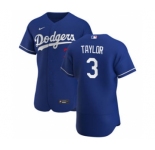 Men's Nike Los Angeles Dodgers #3 Chris Taylor Royal Alternate 2020 Authentic Player Baseball Jersey
