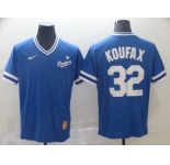 Men's Nike Los Angeles Dodgers #32 Sandy Koufax Blue M&N MLB Jersey