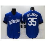 Men's Nike Los Angeles Dodgers #35 Cody Bellinger Blue Game City Player Jersey
