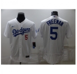 Men's Nike Los Angeles Dodgers #5 Freddie Freeman White Stitched Baseball Jersey