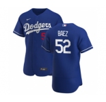 Men's Nike Los Angeles Dodgers #52 Pedro Baez Royal Alternate 2020 Authentic Player Baseball Jersey