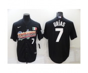 Men's Nike Los Angeles Dodgers #7 Julio Urias Black Jersey