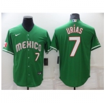 Men's Nike Los Angeles Dodgers #7 Julio Urias Green Authentic Jersey