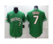 Men's Nike Los Angeles Dodgers #7 Julio Urias Green Authentic Jersey