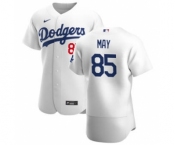 Men's Nike Los Angeles Dodgers #85 Dustin May White Home 2020 Authentic Player Baseball Jersey