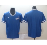 Men's Nike Majestic Los Angeles Dodgers Blank Blue M&N MLB Jersey